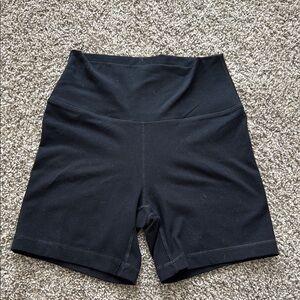 Fleo Women's Black Biker Short 6" - High Rise